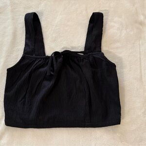 RVCA Black Textured Top